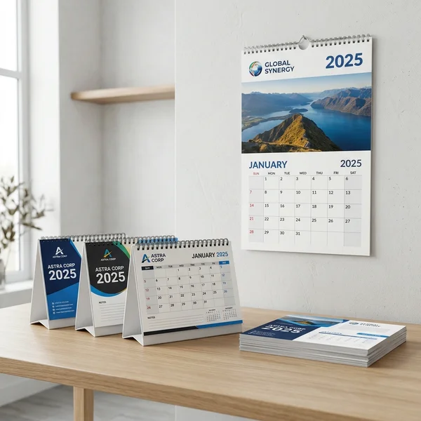 Corporate Desk Tent Calendars with Wire-O Spiral Binding and Wall Calendars Jaipur