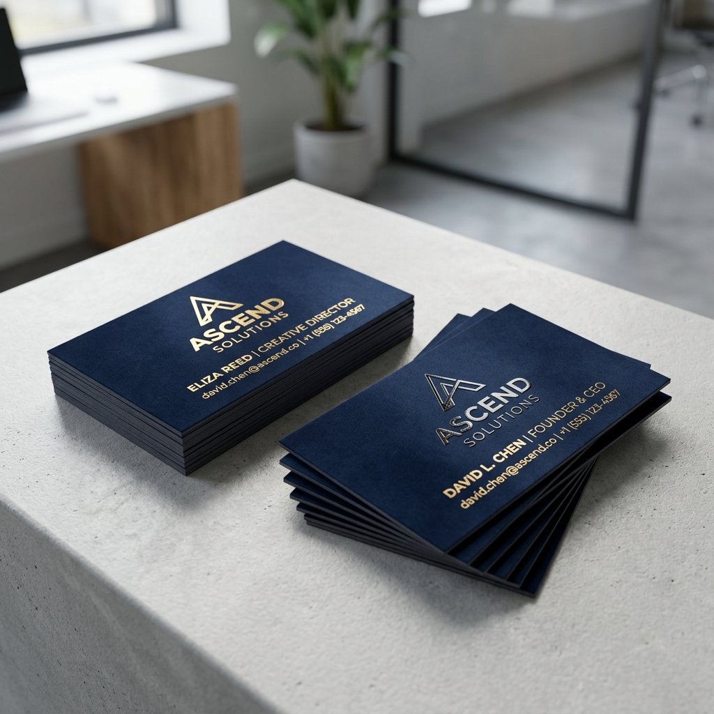 Premium Business Cards Mockup - Shekhawati Printers Jaipur